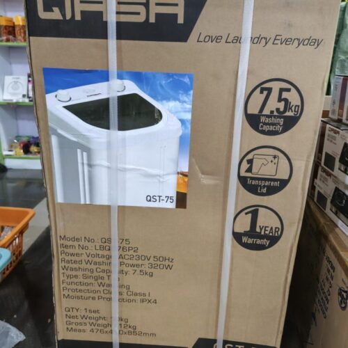 Qasa 7.5kg Single tub washing machine