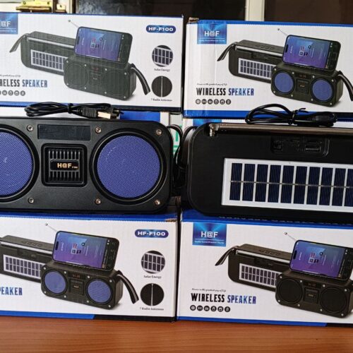 HF F100 Speaker 

With back Solar panel