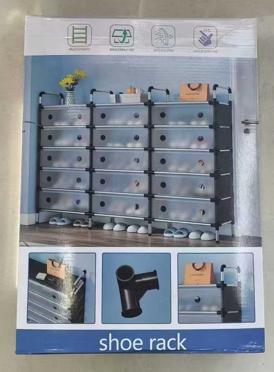 3 Layer Shoe Rack with cover