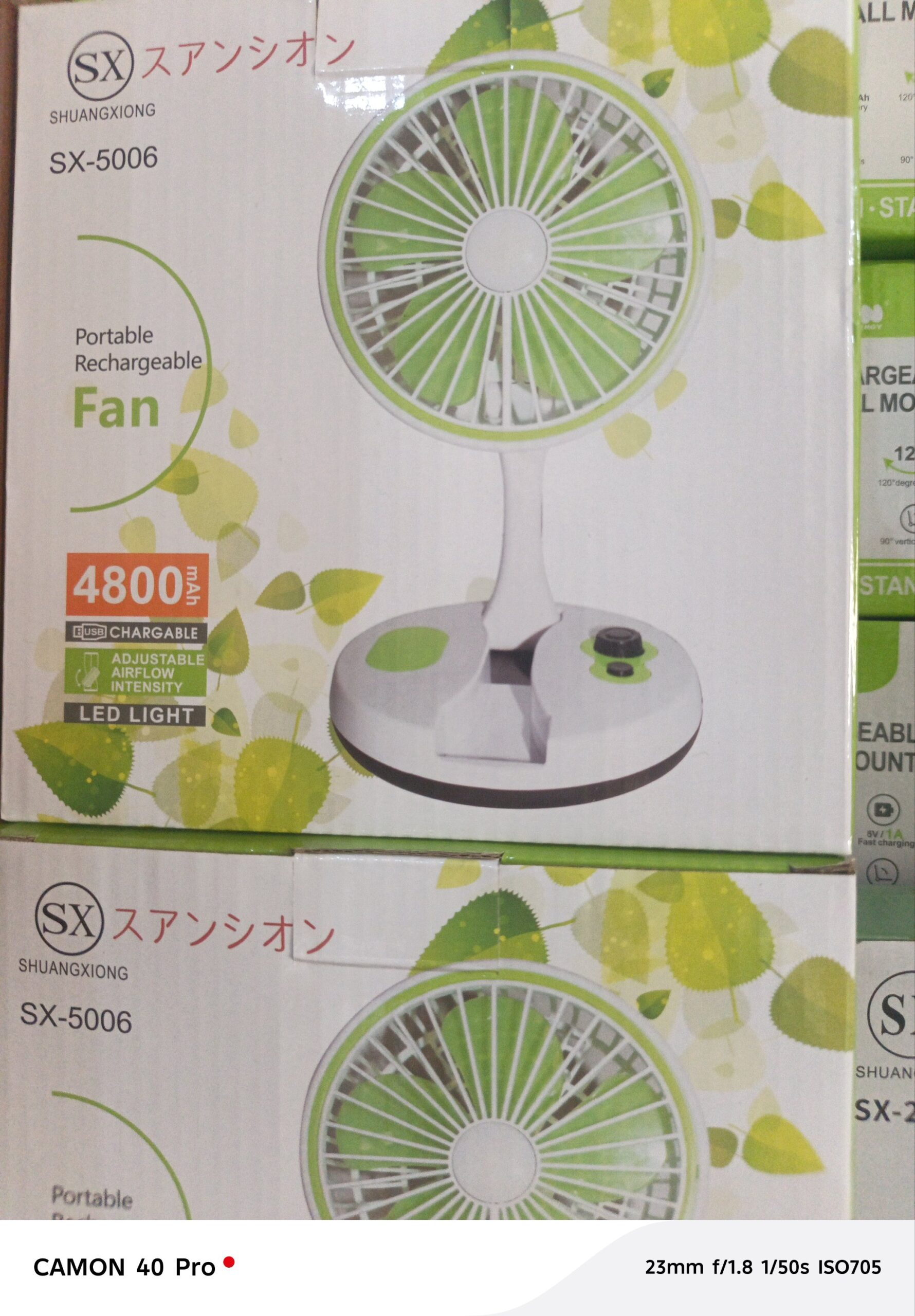 SX-5006 Rechargeable Fan