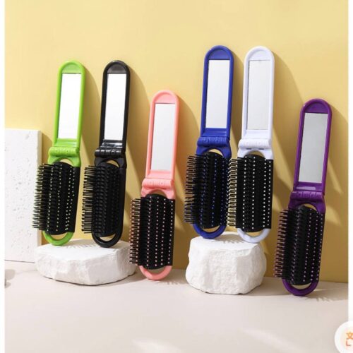 Pocket Foldable Small Brush and mirror