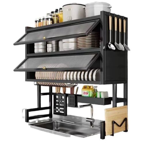 85CM  Double Layer Over the Sink Dish Rack