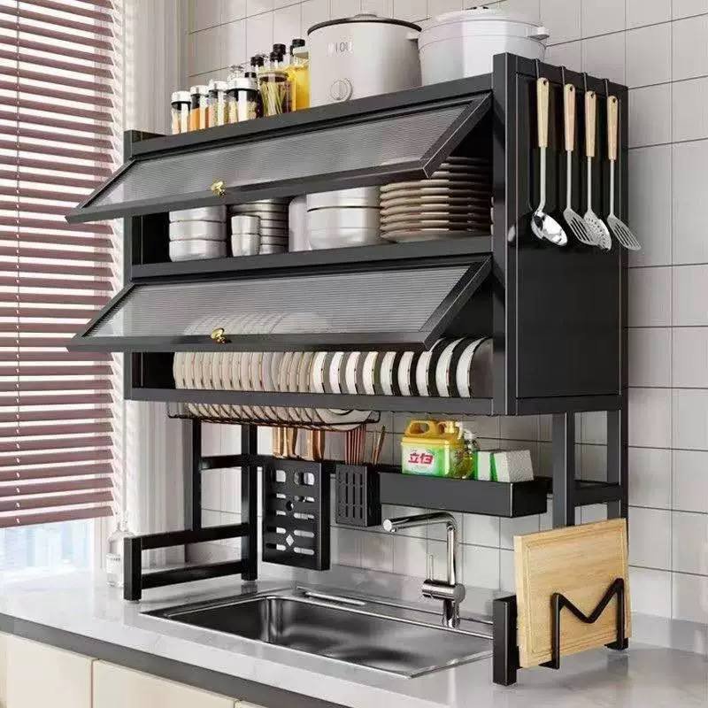 95CM Double Layer Over the Sink Dish Rack