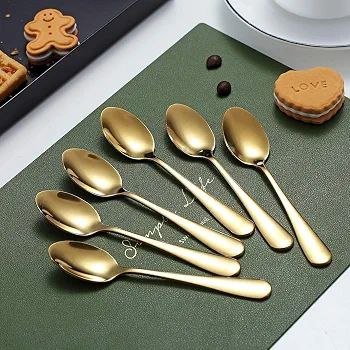 6pcs Golden spoon