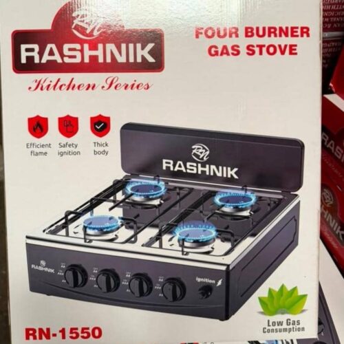 4 burner RASHNIK Gas cooker Auto Ignition