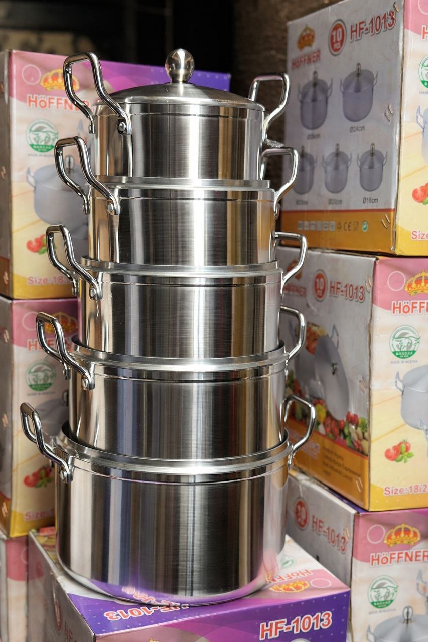 Hff 1013 5pcs Aluminum Stock pot