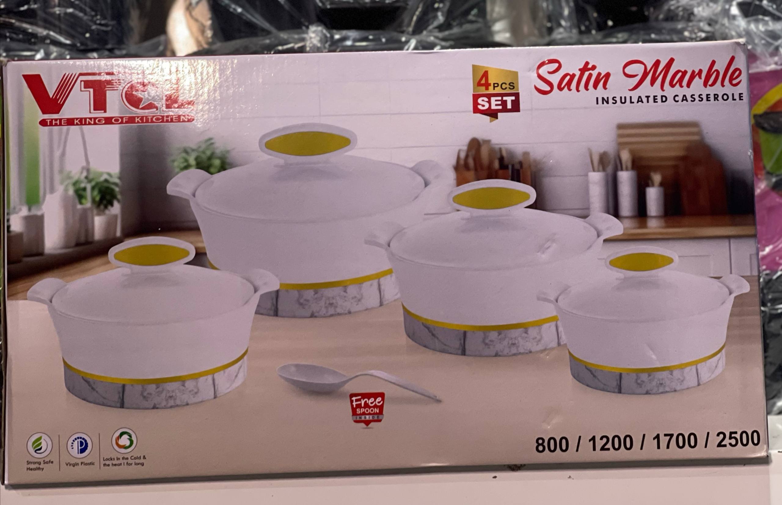 4pcs VTCL satin marble set