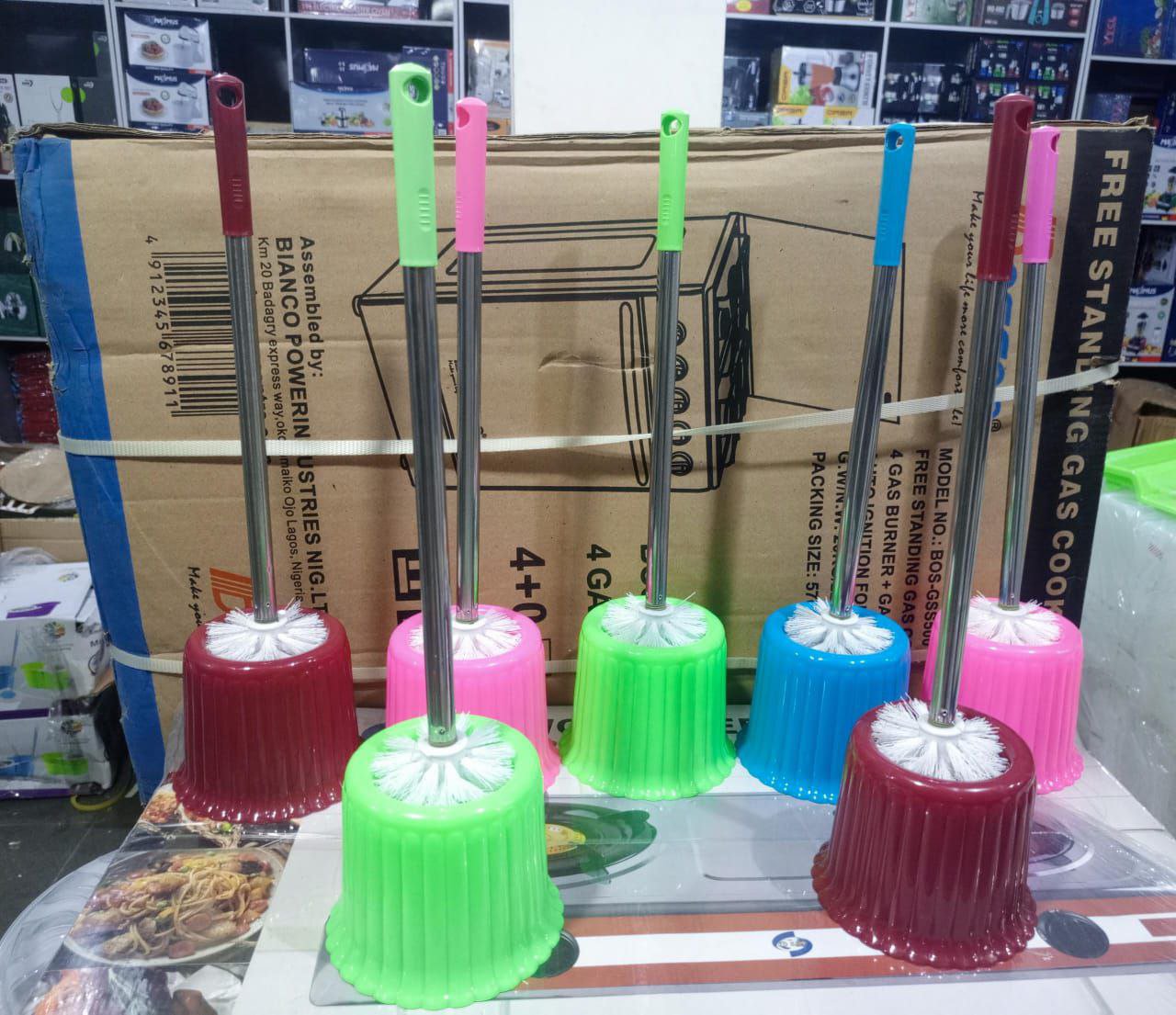Toilet brush with case