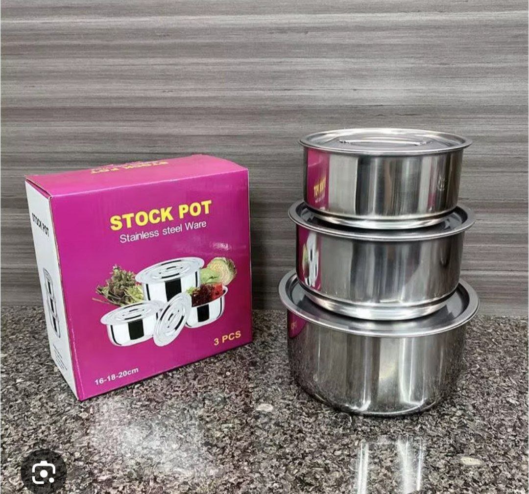 3pcs stockpot