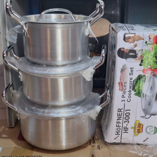 Hf 3001 3Pcs Pot Set 
Sizes: 16cm, 18cm, 20cm