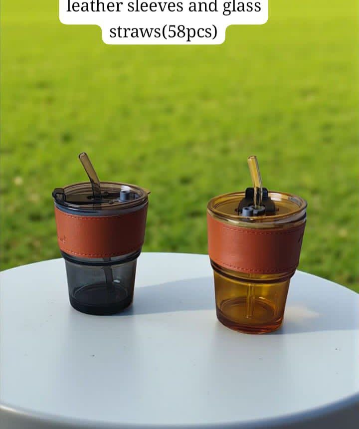 Short Coffee Cup with Straw
