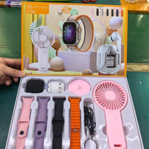 SX-D96 Smart Watch with Fan and Airpods