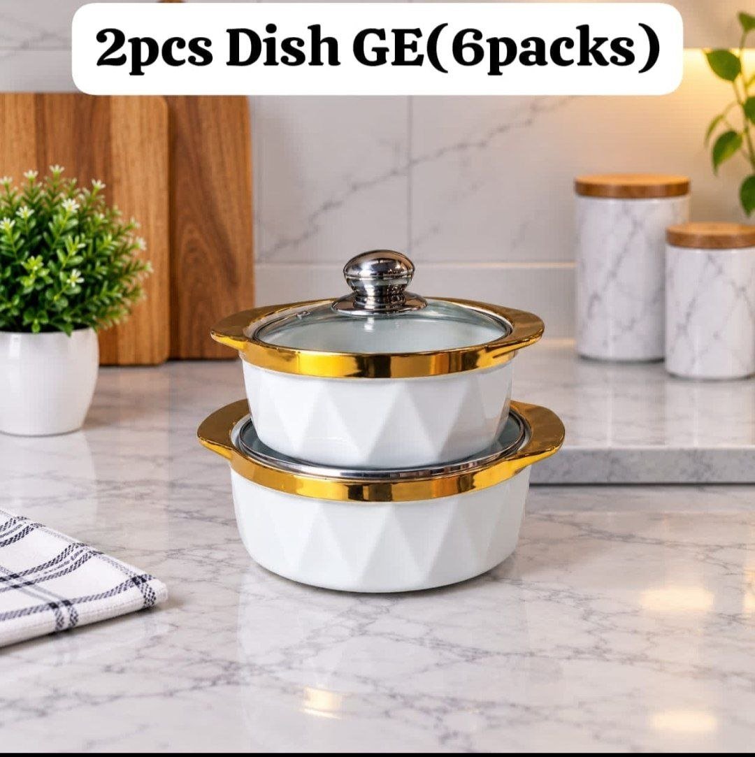2pcs Dish GE Gold Set