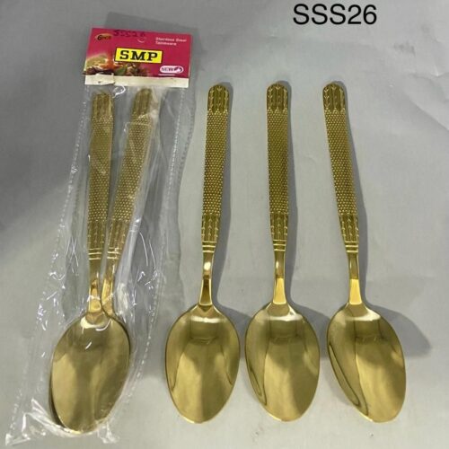 6pcs Design Gold Spoon