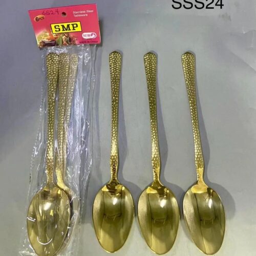6pcs Design Gold Spoon