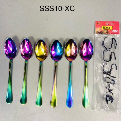 6pcs SSS10-XC Rainbow Spoon