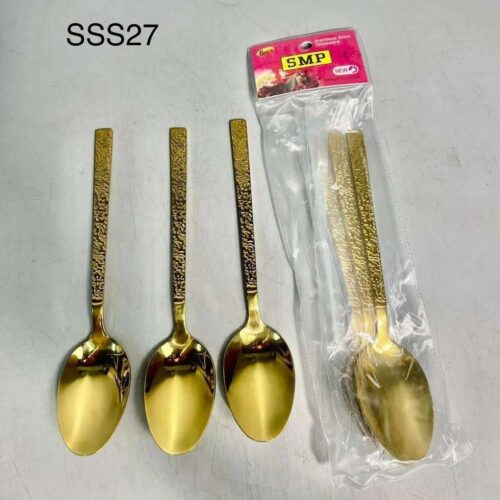 6pcs Design Gold Spoon