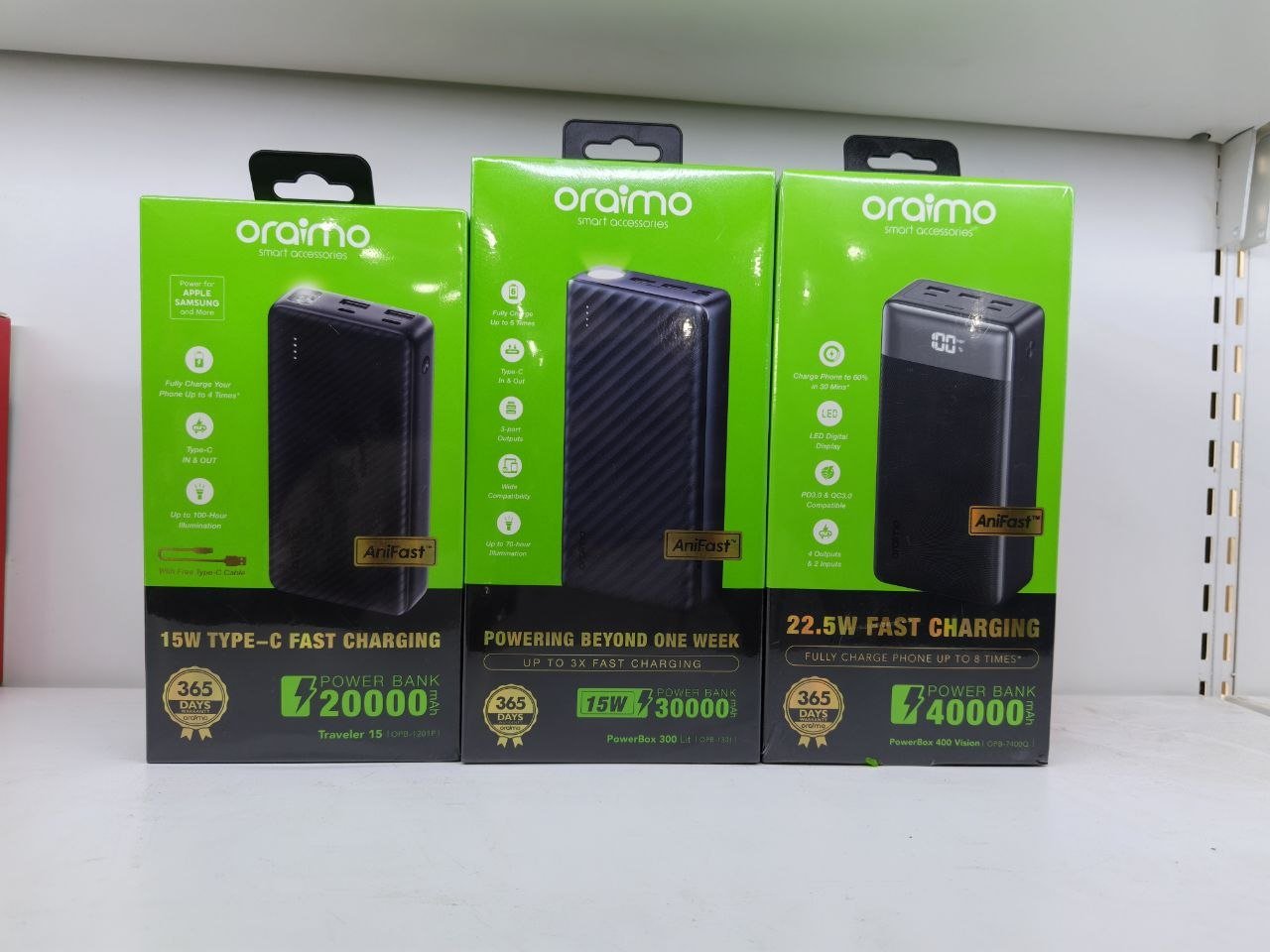 30000mAh oraimo power bank