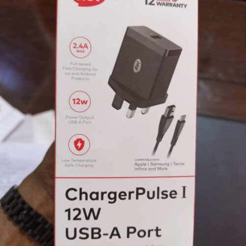 Itel 12W USB-A Port Type C Cord and Adaptor