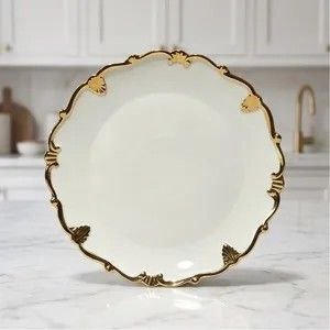 DDP26-10 10" Gold Rim Plate