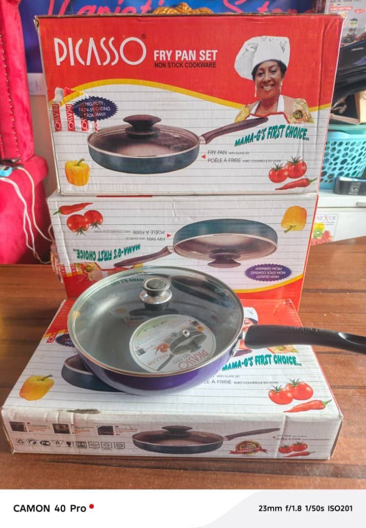 22cm Quality Picasso non stick frying pan with cover